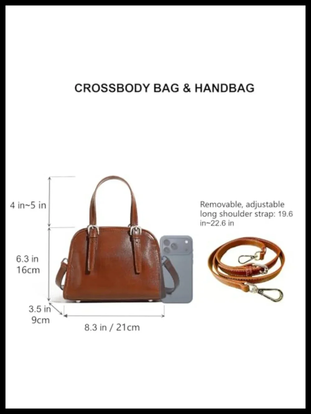 Genuine Leather Satchel Bag Women Small Crossbody Handbag Zip Top Handle Purse
